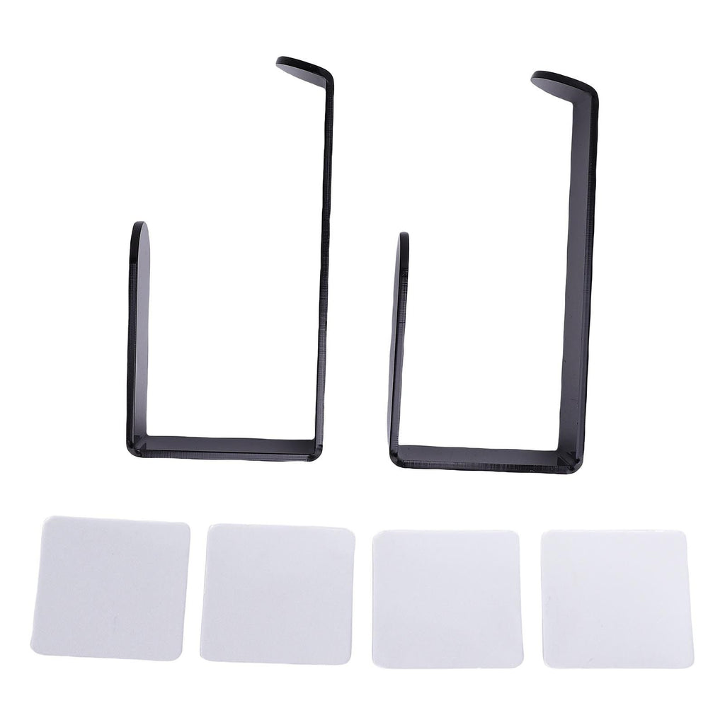 Self Adhesive Curtain Holdbacks Easy Install Black Acrylic Curtain Tiebacks Curtain Holders Hooks for Home