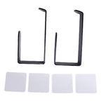Self Adhesive Curtain Holdbacks Easy Install Black Acrylic Curtain Tiebacks Curtain Holders Hooks for Home
