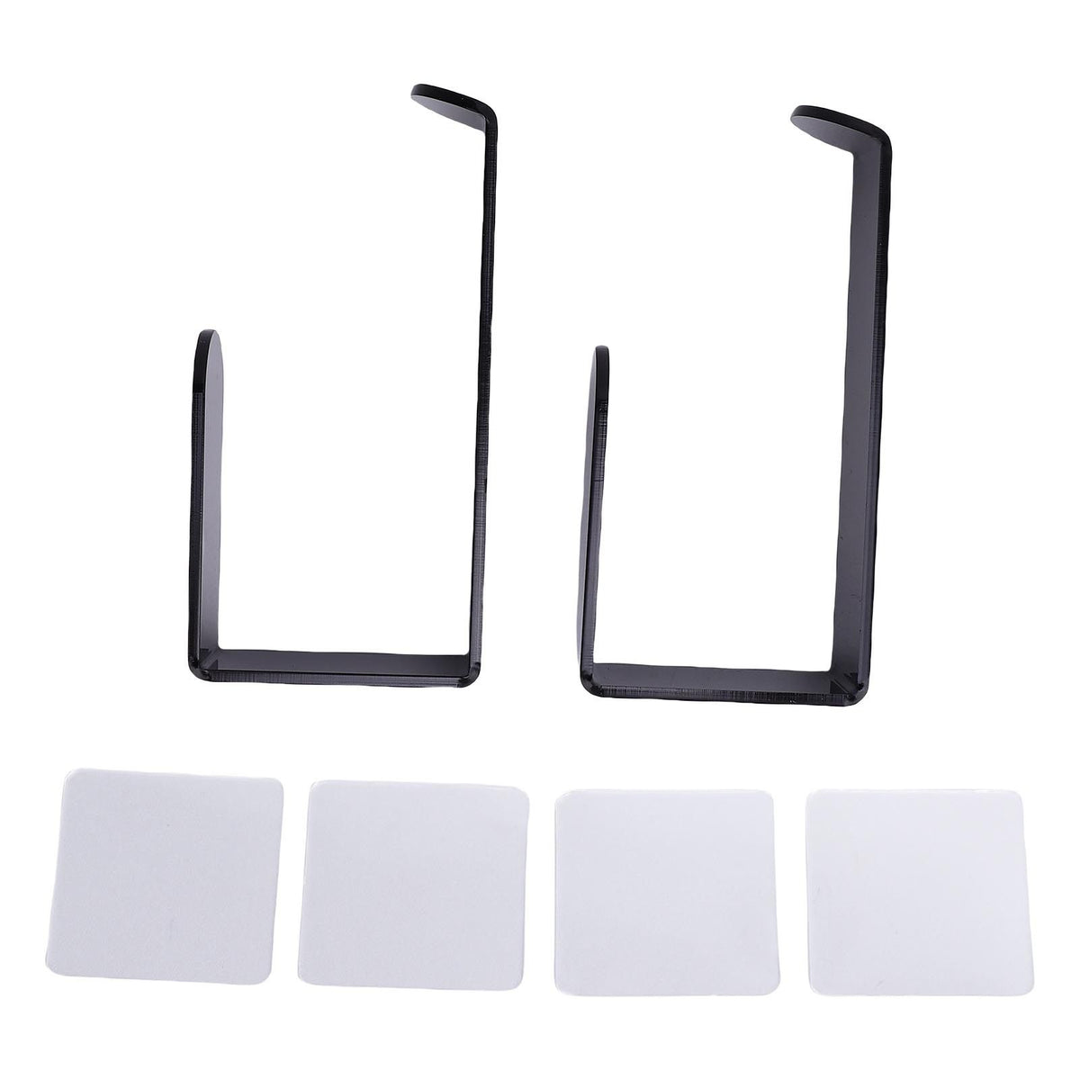 Self Adhesive Curtain Holdbacks Easy Install Black Acrylic Curtain Tiebacks Curtain Holders Hooks for Home