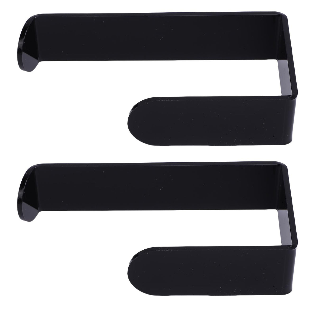 Self Adhesive Curtain Holdbacks Easy Install Black Acrylic Curtain Tiebacks Curtain Holders Hooks for Home