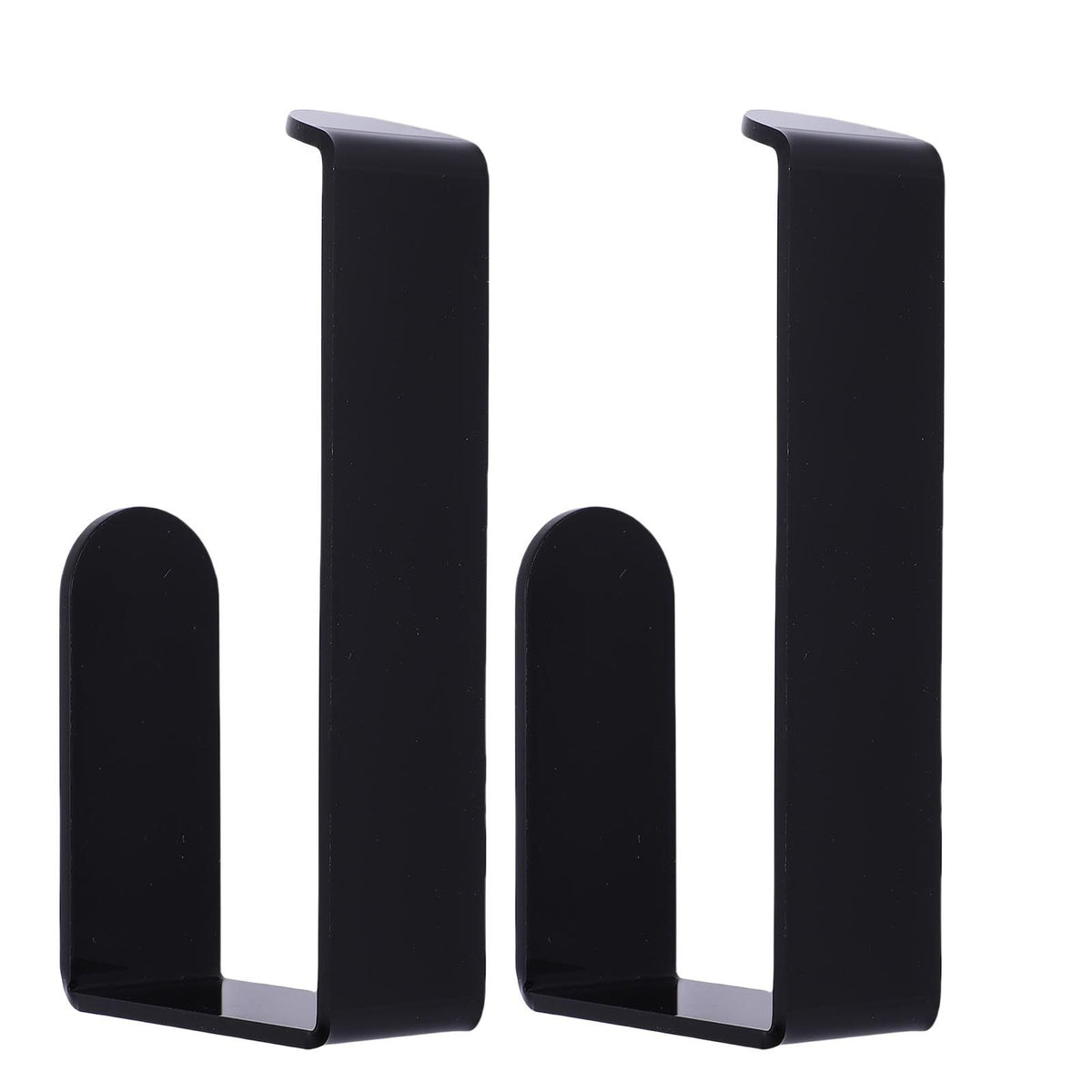 Self Adhesive Curtain Holdbacks Easy Install Black Acrylic Curtain Tiebacks Curtain Holders Hooks for Home