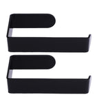 Self Adhesive Curtain Holdbacks Easy Install Black Acrylic Curtain Tiebacks Curtain Holders Hooks for Home
