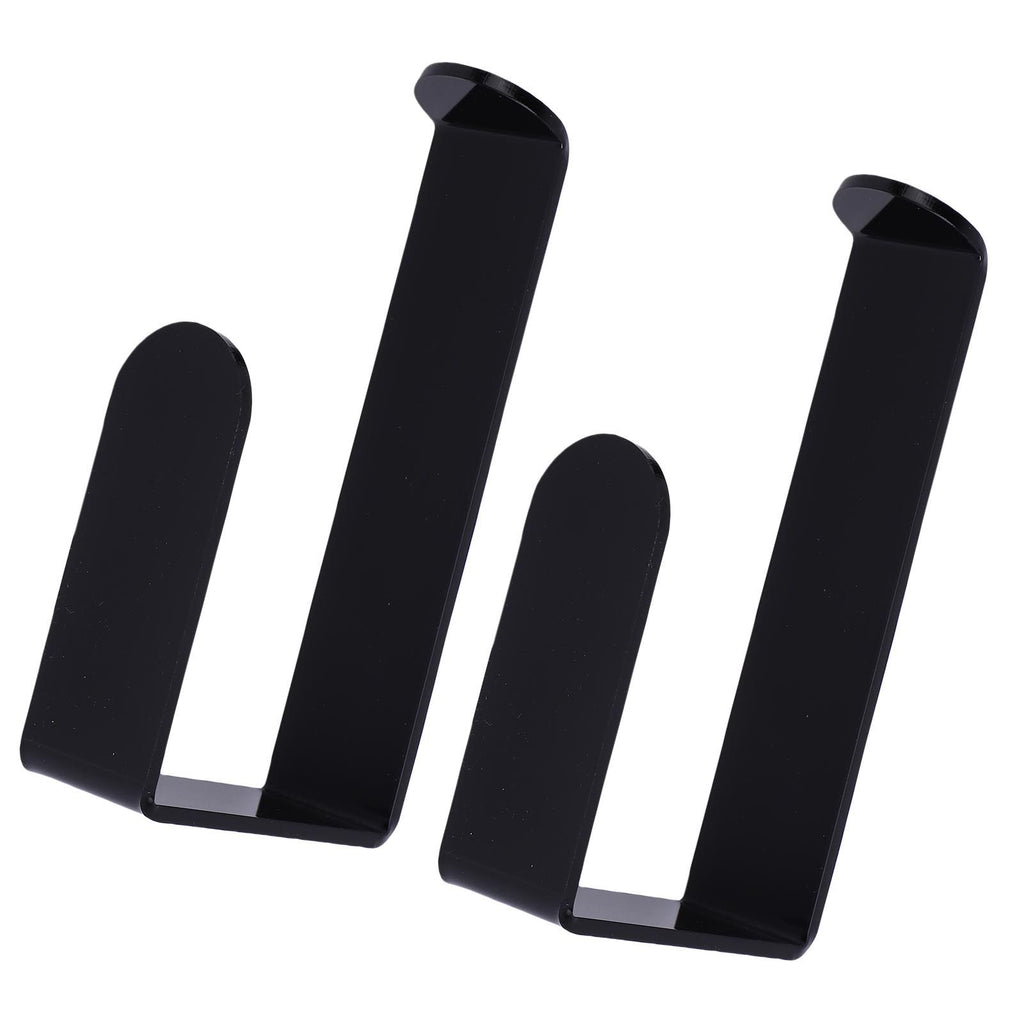 Self Adhesive Curtain Holdbacks Easy Install Black Acrylic Curtain Tiebacks Curtain Holders Hooks for Home