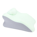 Reading Pillow for Bed Back Support Pillow Multifunctional Sitting Lying Memory Foam Pillow for Abdomen Lumbar Back Green