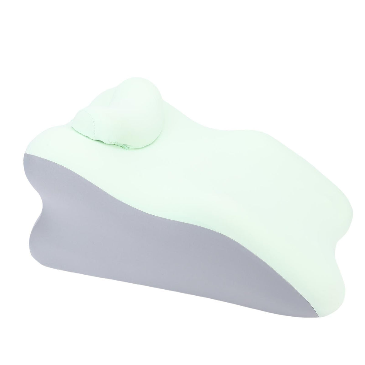 Reading Pillow for Bed Back Support Pillow Multifunctional Sitting Lying Memory Foam Pillow for Abdomen Lumbar Back Green