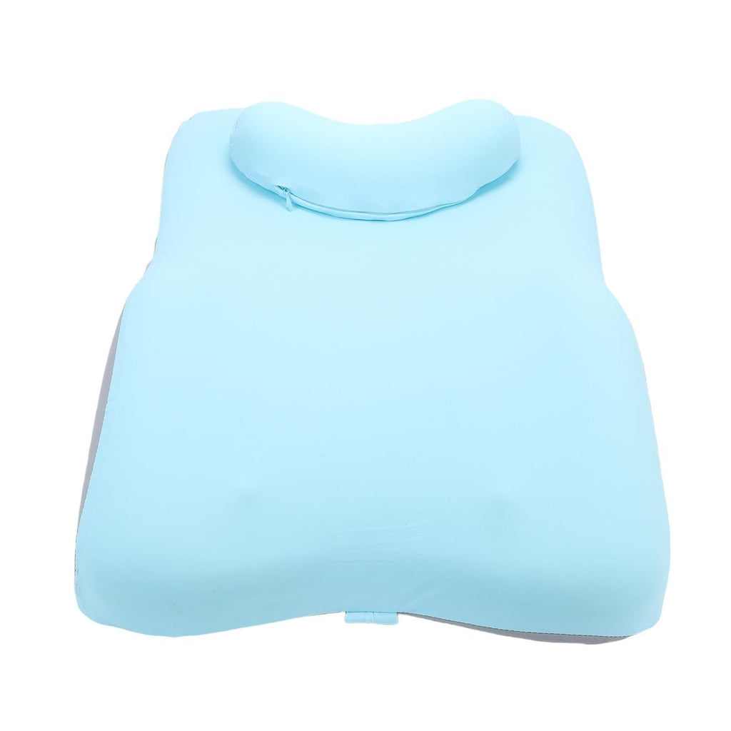 Reading Pillow for Bed Back Support Pillow Multifunctional Sitting Lying Memory Foam Pillow for Abdomen Lumbar Back Blue