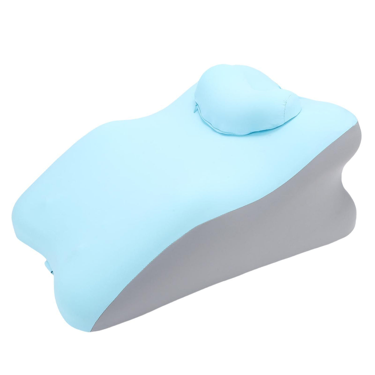 Reading Pillow for Bed Back Support Pillow Multifunctional Sitting Lying Memory Foam Pillow for Abdomen Lumbar Back Blue