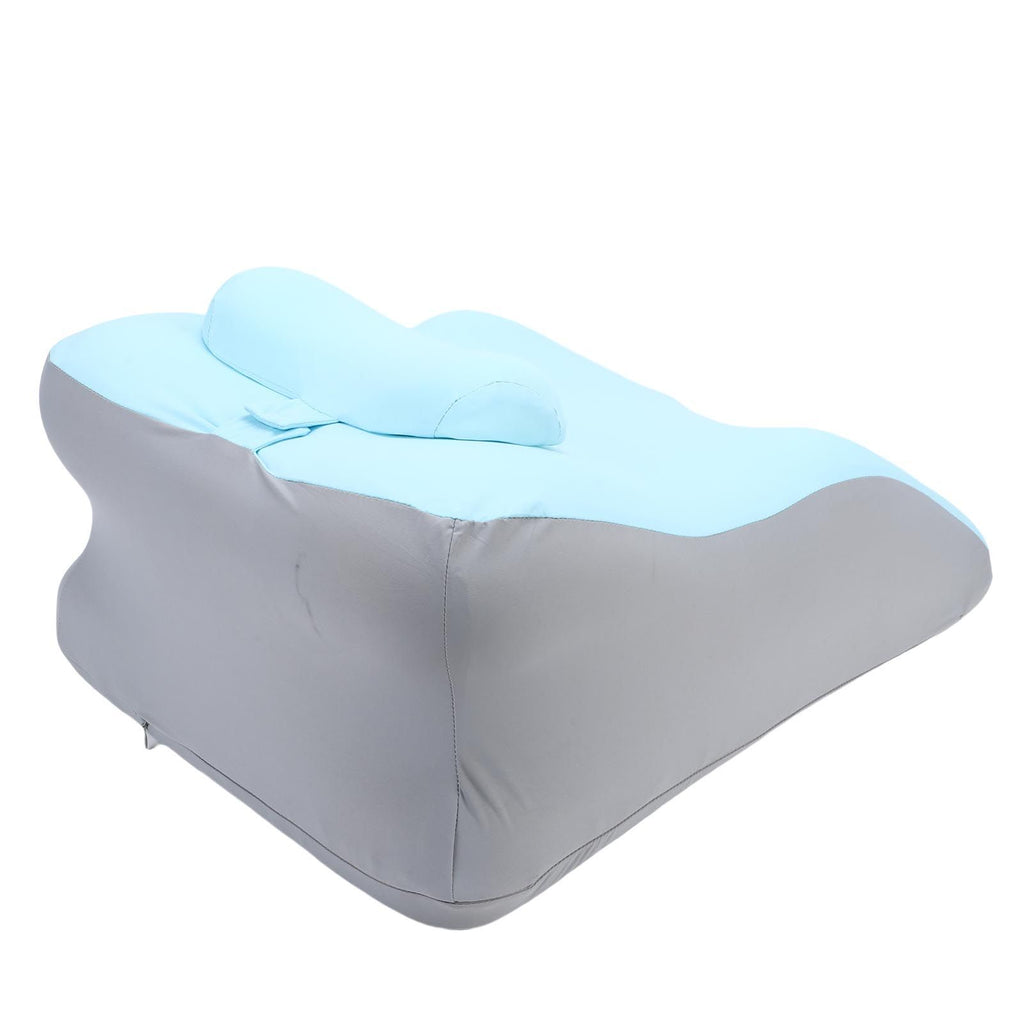 Reading Pillow for Bed Back Support Pillow Multifunctional Sitting Lying Memory Foam Pillow for Abdomen Lumbar Back Blue