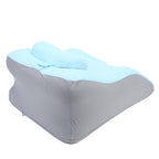 Reading Pillow for Bed Back Support Pillow Multifunctional Sitting Lying Memory Foam Pillow for Abdomen Lumbar Back Blue