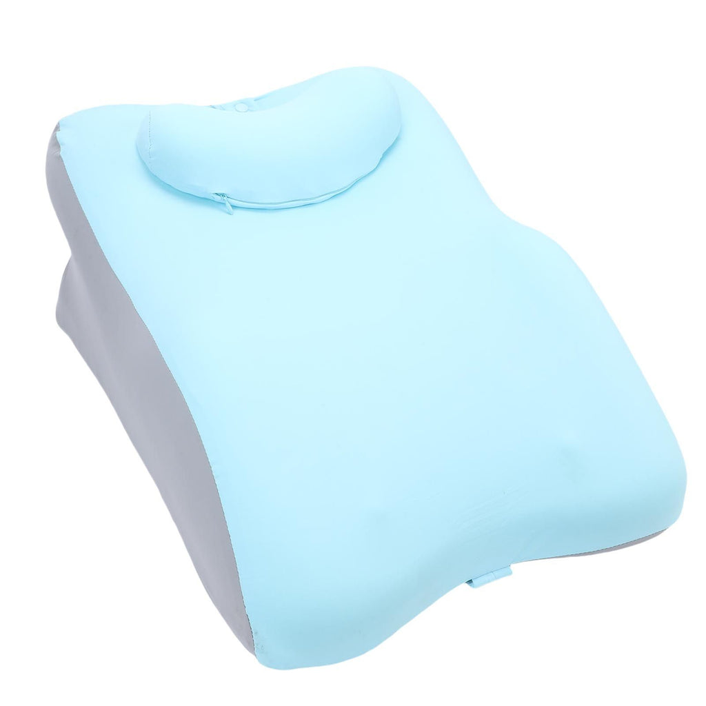 Reading Pillow for Bed Back Support Pillow Multifunctional Sitting Lying Memory Foam Pillow for Abdomen Lumbar Back Blue