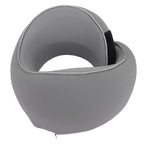 Heating Travel Pillow for Airplanes Memory Foam Slow Rebound Portable USB Neck Wrap Pillow with Storage Bag for Sleeping Car Dark Gray 26x24x14cm/10.2x9.4x5.5in