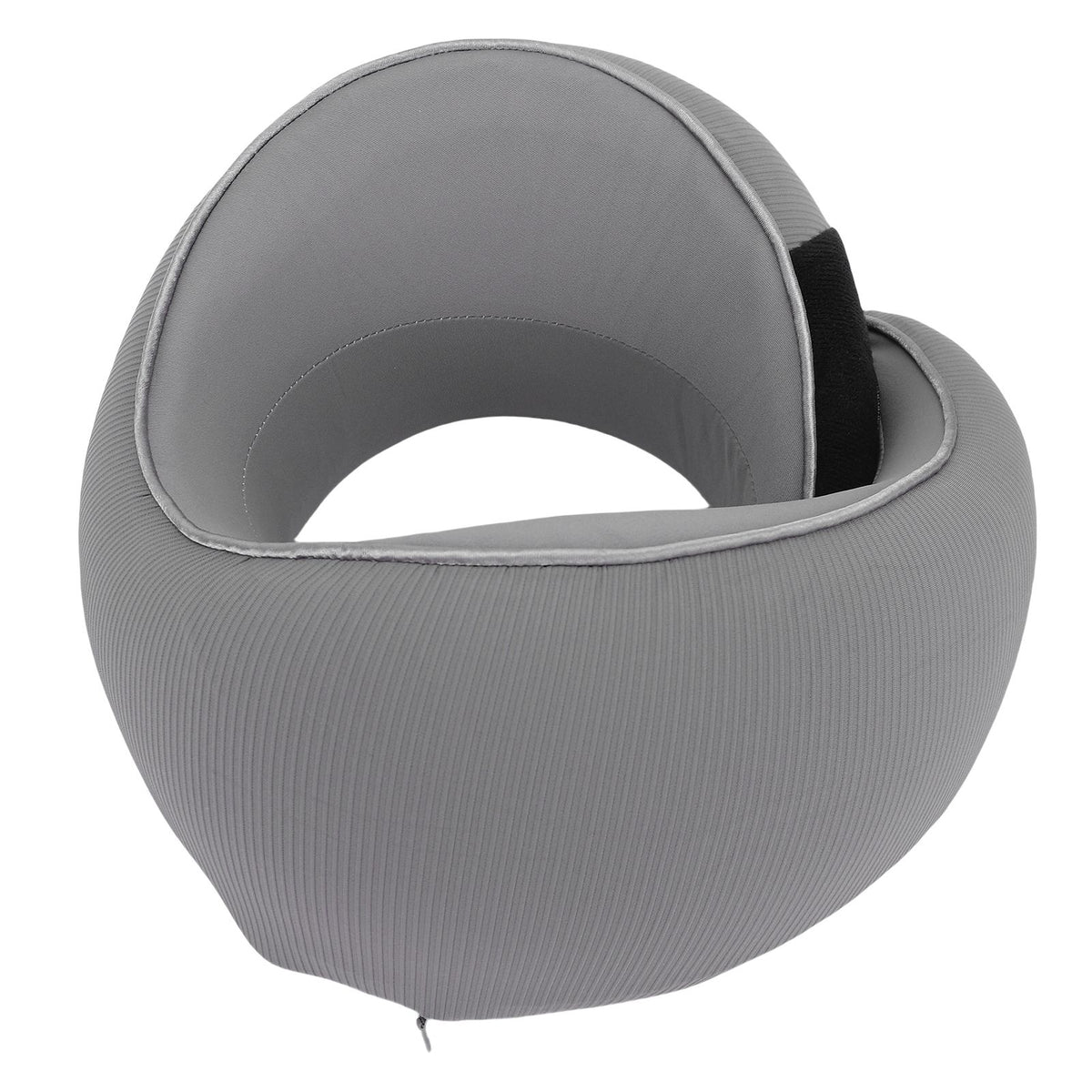 Heating Travel Pillow for Airplanes Memory Foam Slow Rebound Portable USB Neck Wrap Pillow with Storage Bag for Sleeping Car Dark Gray 26x24x14cm/10.2x9.4x5.5in