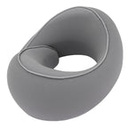 Heating Travel Pillow for Airplanes Memory Foam Slow Rebound Portable USB Neck Wrap Pillow with Storage Bag for Sleeping Car Dark Gray 26x24x14cm/10.2x9.4x5.5in