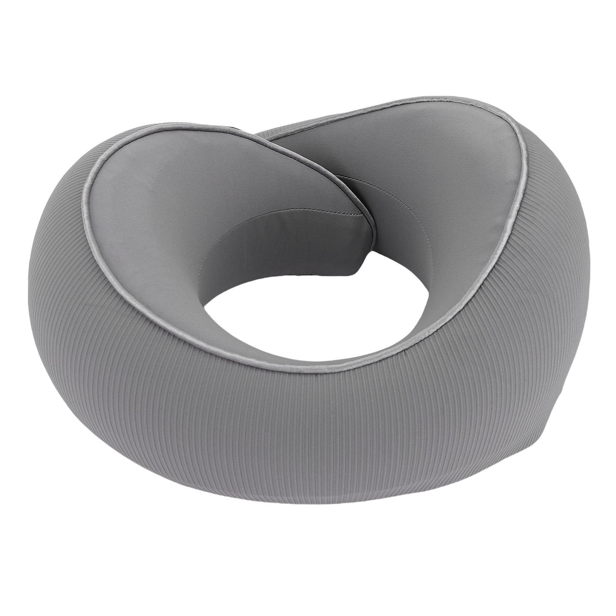 Heating Travel Pillow for Airplanes Memory Foam Slow Rebound Portable USB Neck Wrap Pillow with Storage Bag for Sleeping Car Dark Gray 26x24x14cm/10.2x9.4x5.5in