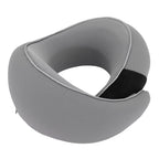 Heating Travel Pillow for Airplanes Memory Foam Slow Rebound Portable USB Neck Wrap Pillow with Storage Bag for Sleeping Car Dark Gray 26x24x14cm/10.2x9.4x5.5in
