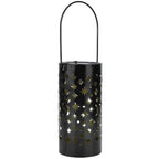 Outdoor Garden Patio Iron Hollow LED Solar Lamp Waterproof Landscape Light (Star Moon Light)
