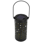 Outdoor Garden Patio Iron Hollow LED Solar Lamp Waterproof Landscape Light (Star Moon Light)