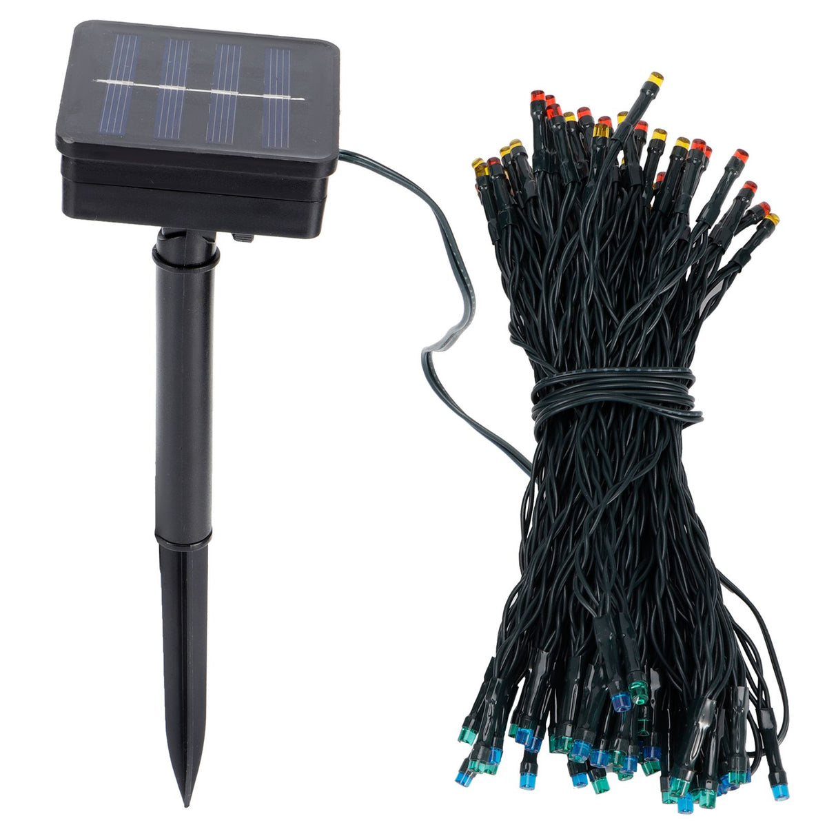 17m 100LED Solar String Light IP67 Waterproof Decorative Lamp for Outdoor Garden Courtyard LawnColorful Light