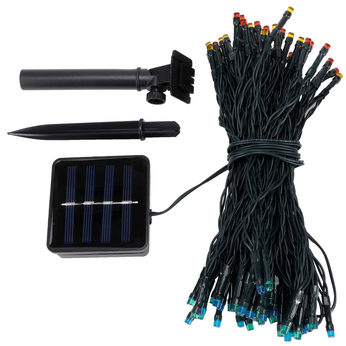17m 100LED Solar String Light IP67 Waterproof Decorative Lamp for Outdoor Garden Courtyard LawnColorful Light