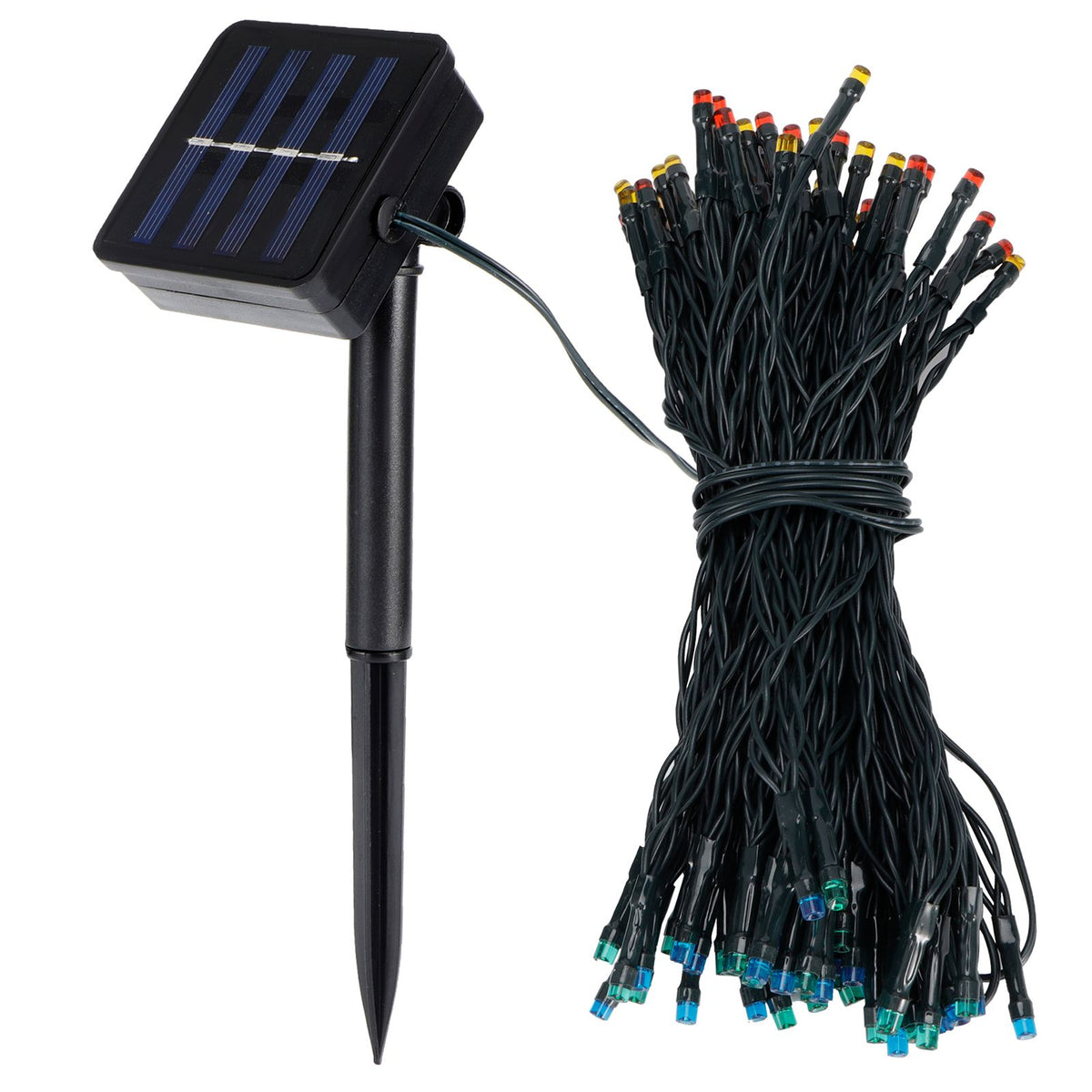 17m 100LED Solar String Light IP67 Waterproof Decorative Lamp for Outdoor Garden Courtyard LawnColorful Light