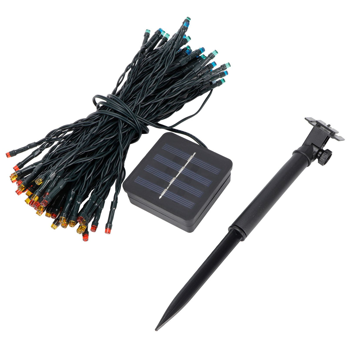 17m 100LED Solar String Light IP67 Waterproof Decorative Lamp for Outdoor Garden Courtyard LawnColorful Light