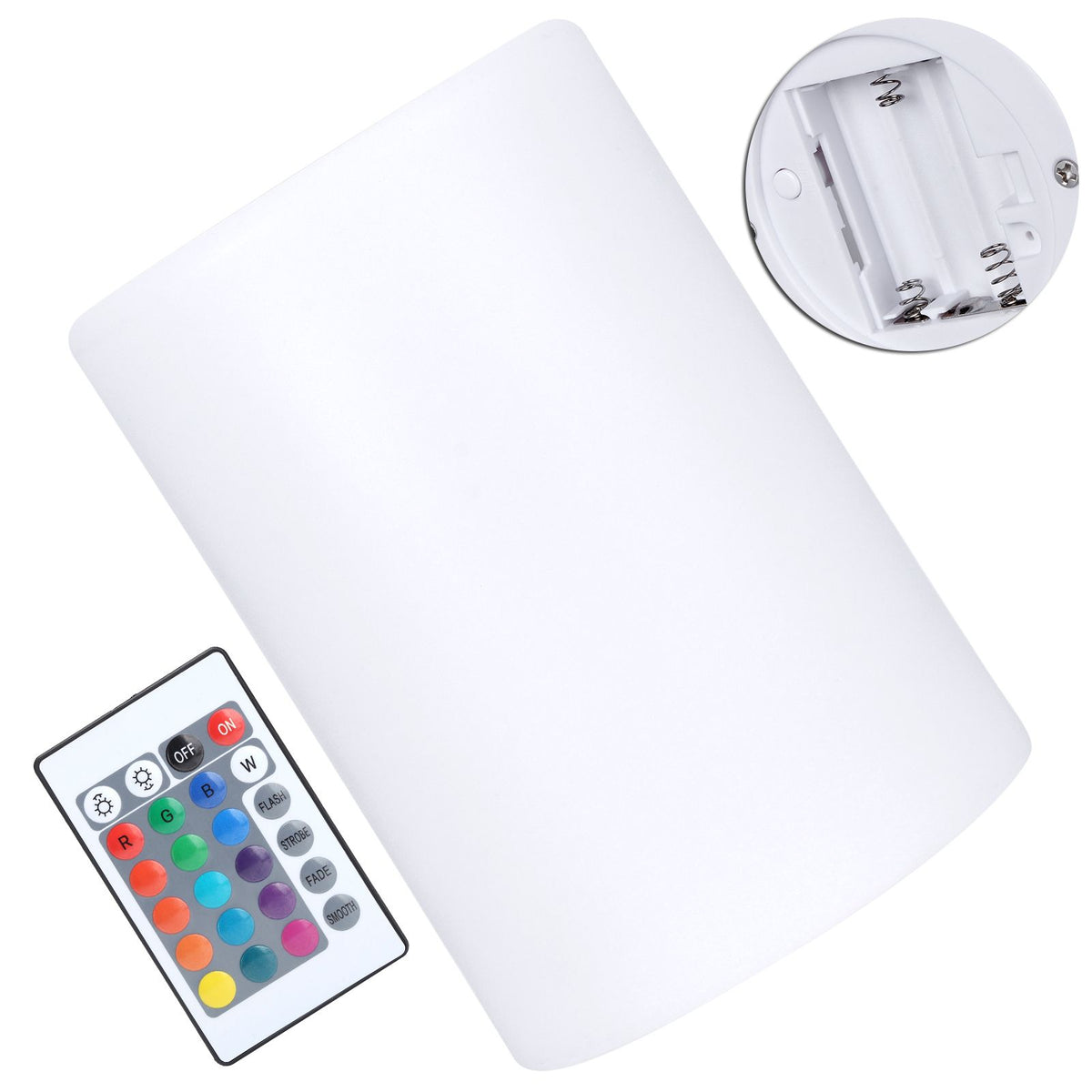 RGB Cylindrical Lamp LED 16-Color Remote Control Night Light for Bar KTV Nightclub