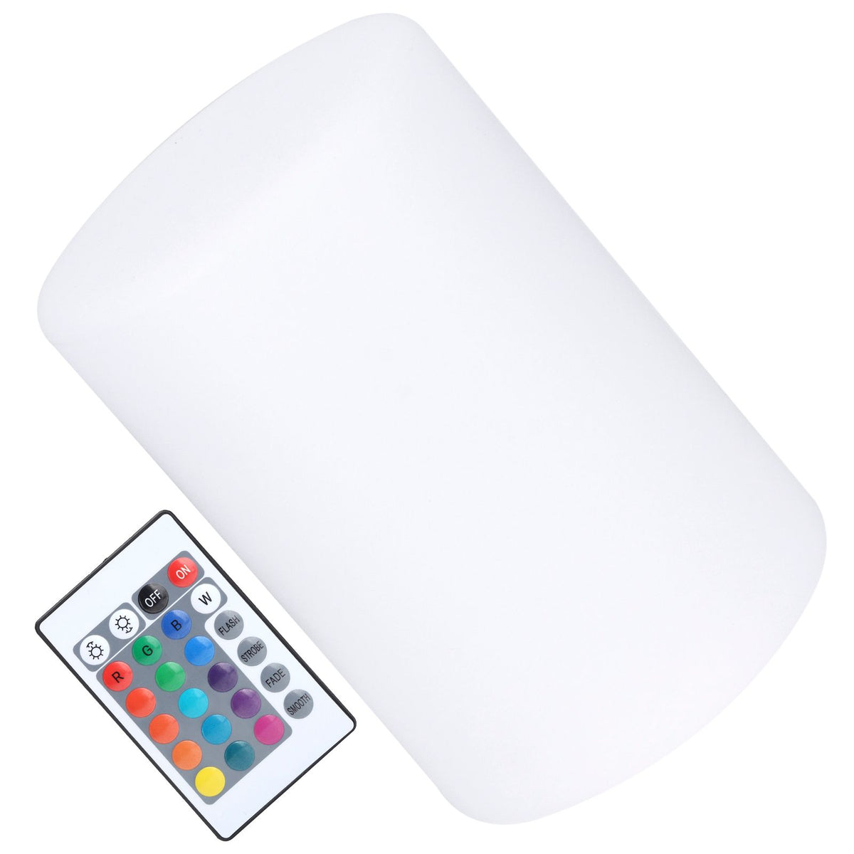 RGB Cylindrical Lamp LED 16-Color Remote Control Night Light for Bar KTV Nightclub