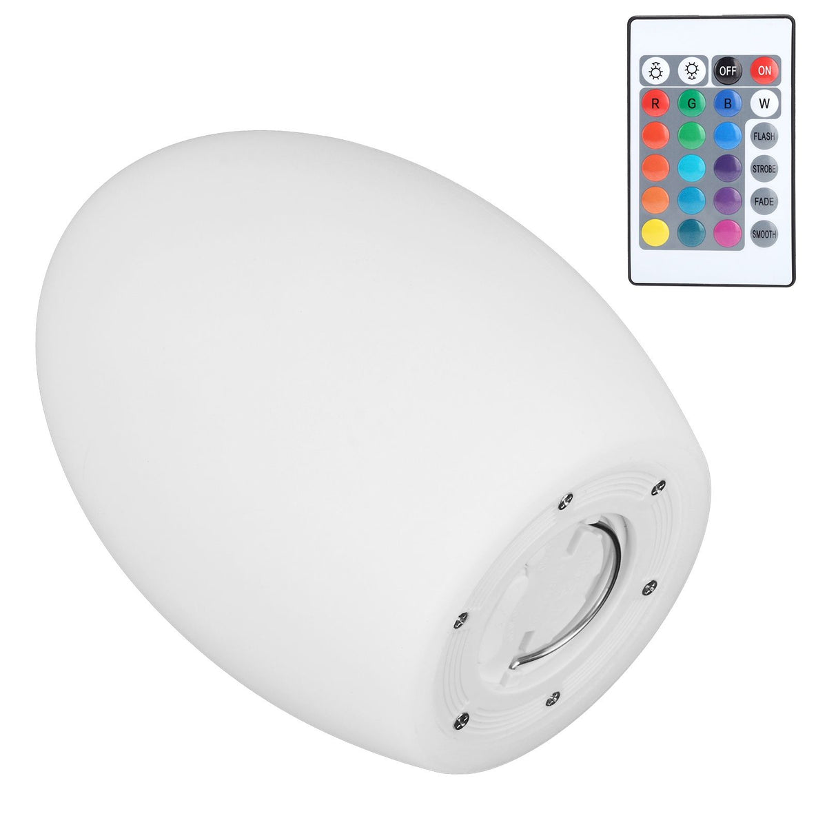 USB Charging LED 16 Colors Remote Control Night Light Outdoor Waterproof Lamp (14 x 19cm)
