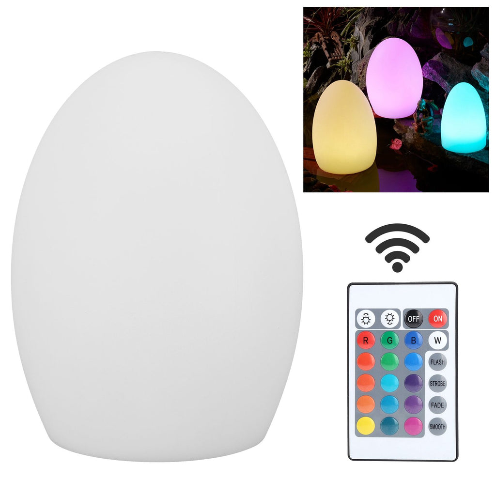 USB Charging LED 16 Colors Remote Control Night Light Outdoor Waterproof Lamp (14 x 19cm)