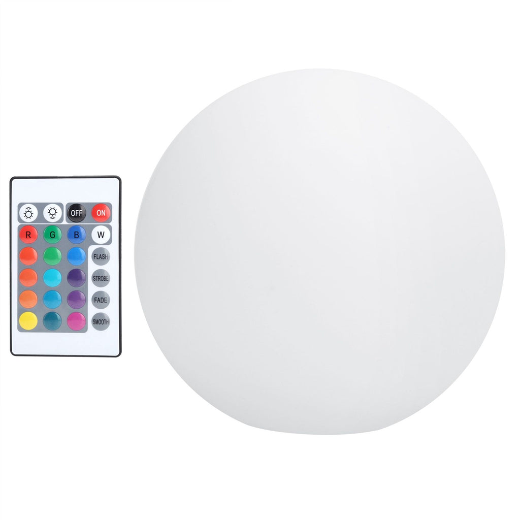 LED 16 Colors Remote Control Night Light USB Charging Waterproof Spherical Lamp (20cm)
