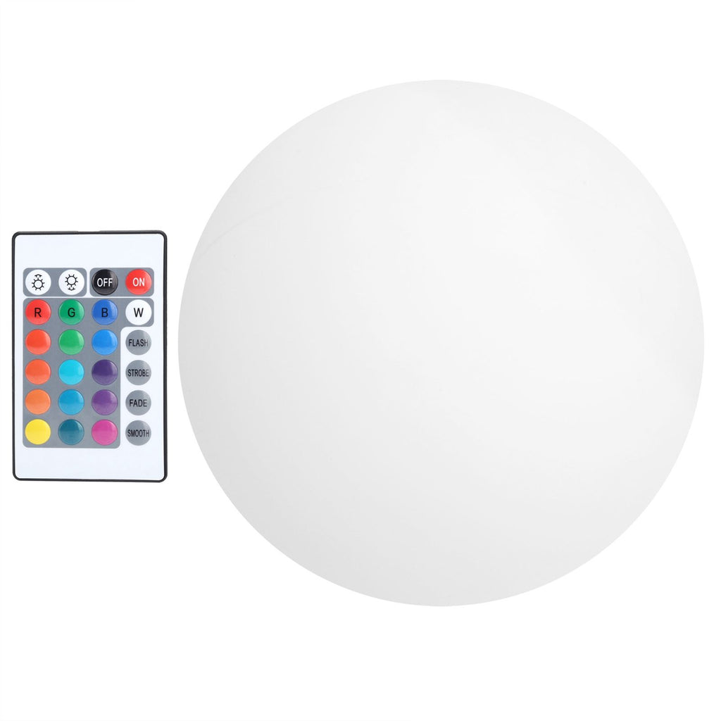 LED 16 Colors Remote Control Night Light USB Charging Waterproof Spherical Lamp (20cm)