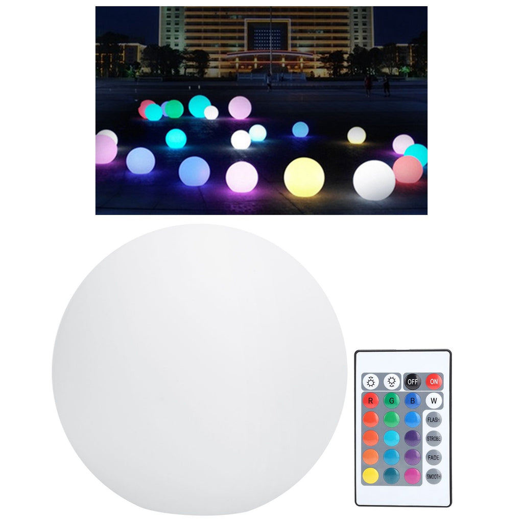 LED 16 Colors Remote Control Night Light USB Charging Waterproof Spherical Lamp (20cm)