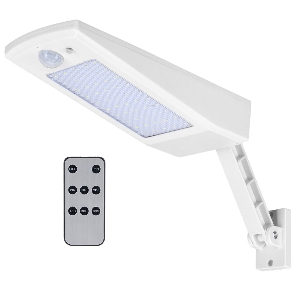 LED Solar Light Induction Wall Lamp White Shell White Light Courtyard Outdoor Lighting Supplies