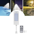 LED Solar Light Induction Wall Lamp White Shell White Light Courtyard Outdoor Lighting Supplies