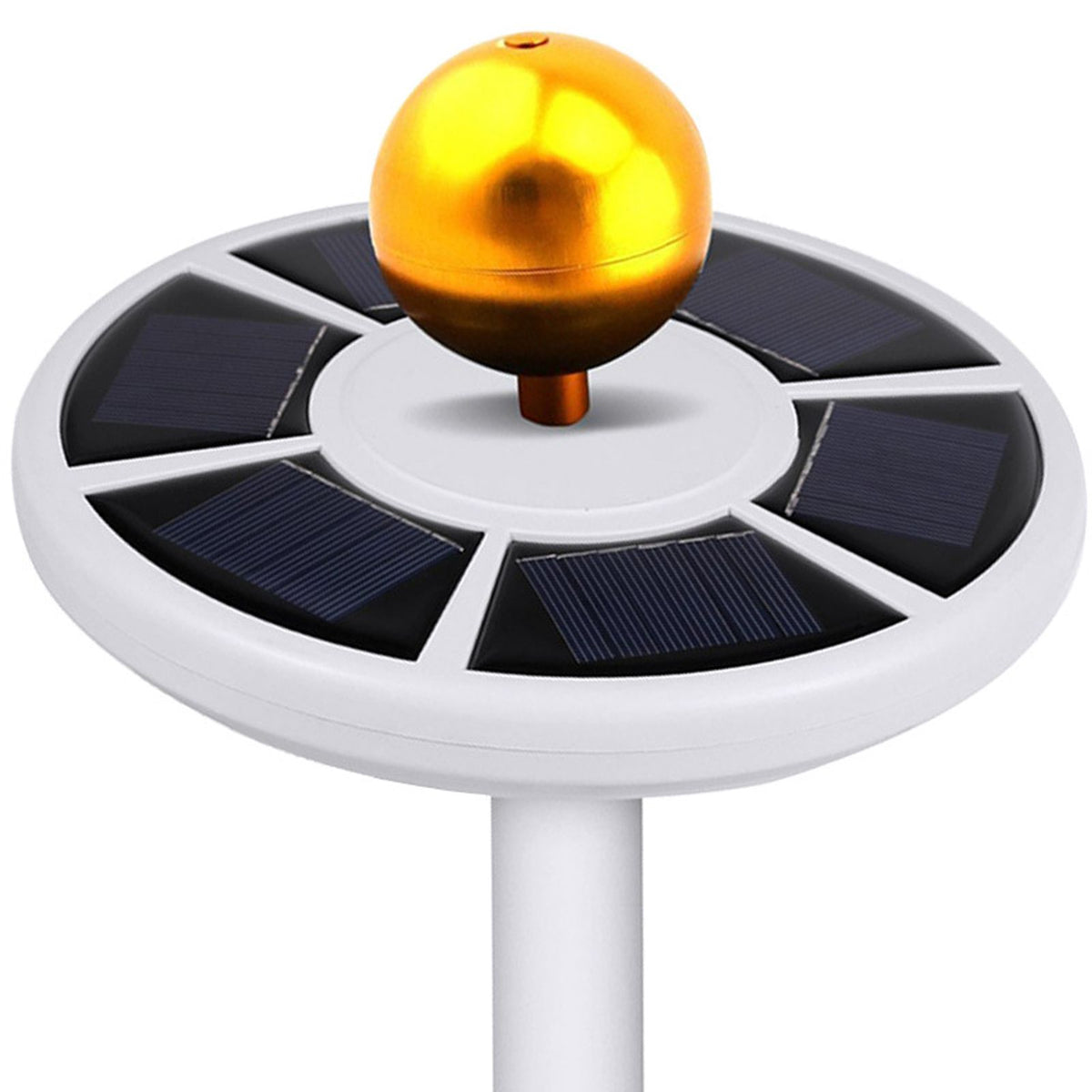 LED Solar Power Flagpole Light Outdoor Tent Light Waterproof Flag Pole Lamp for Villa Courtyard