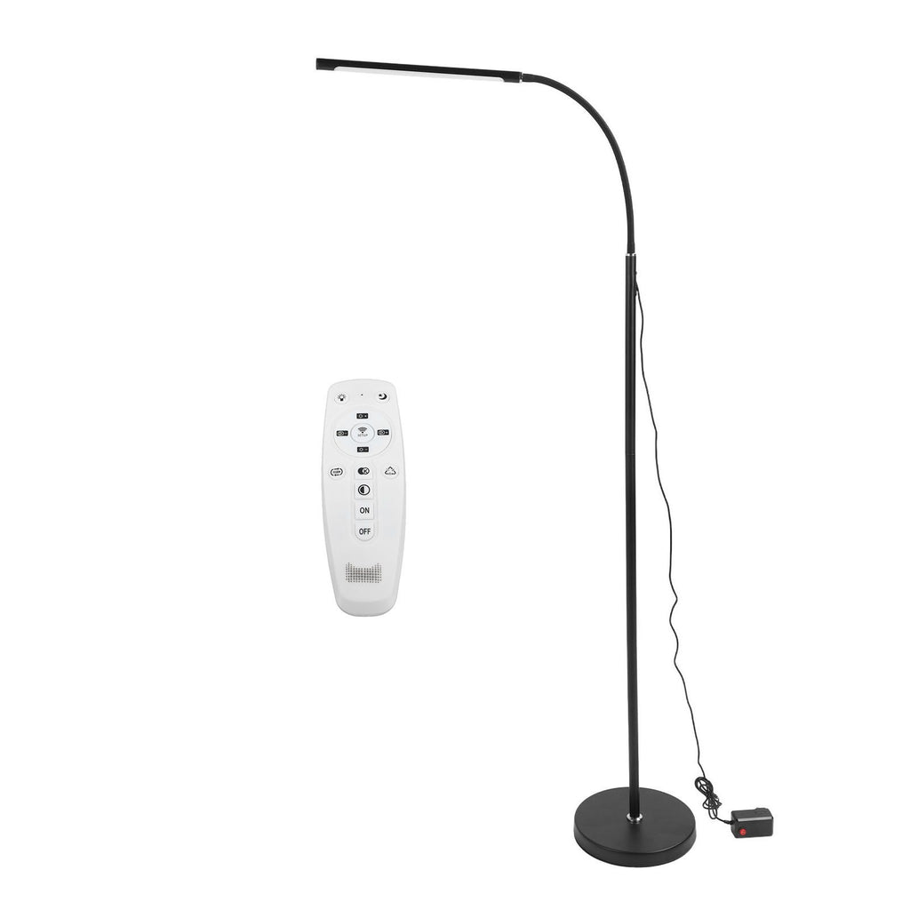 LED Floor Lamp Iron Adjustable Modern Standing Corner Lamp with Remote Control for Bedroom Living Room Office