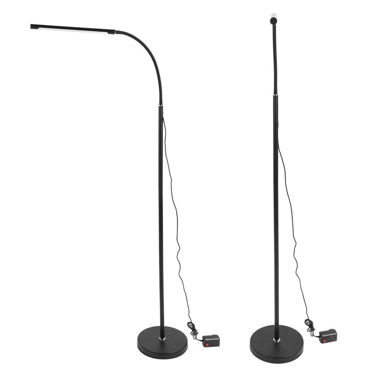 LED Floor Lamp Iron Adjustable Modern Standing Corner Lamp with Remote Control for Bedroom Living Room Office
