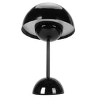 Cordless Table Lamp Iron Touch Dimmable USB Rechargeable Modern LED Bedside Reading Lamp with Mushroom Dome for Bedroom Living Room Office Black
