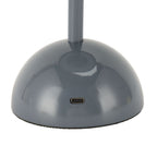 Cordless Table Lamp Iron Touch Dimmable USB Rechargeable Modern LED Bedside Reading Lamp with Mushroom Dome for Bedroom Living Room Office Grey