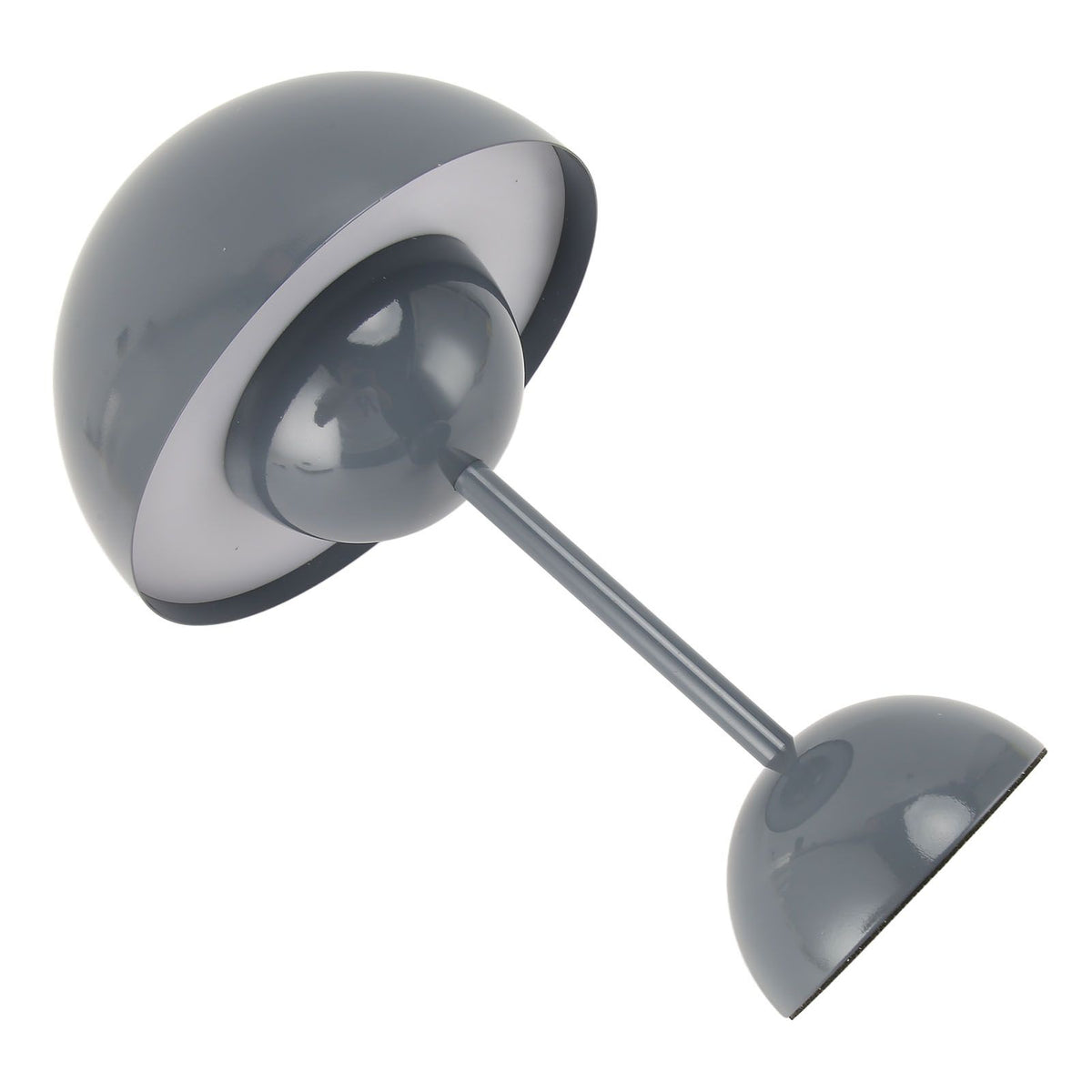 Cordless Table Lamp Iron Touch Dimmable USB Rechargeable Modern LED Bedside Reading Lamp with Mushroom Dome for Bedroom Living Room Office Grey