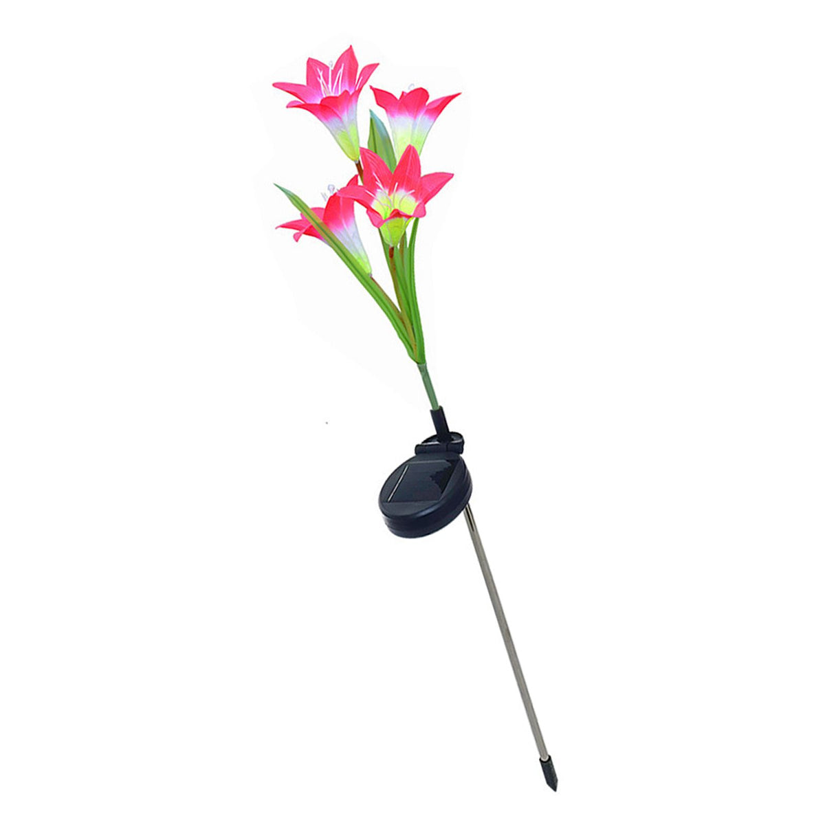 Solar Lily Flower Lights 7 Color Changing Waterproof Decorative Solar Powered Stake Lights for Garden Patio Yard Outdoor