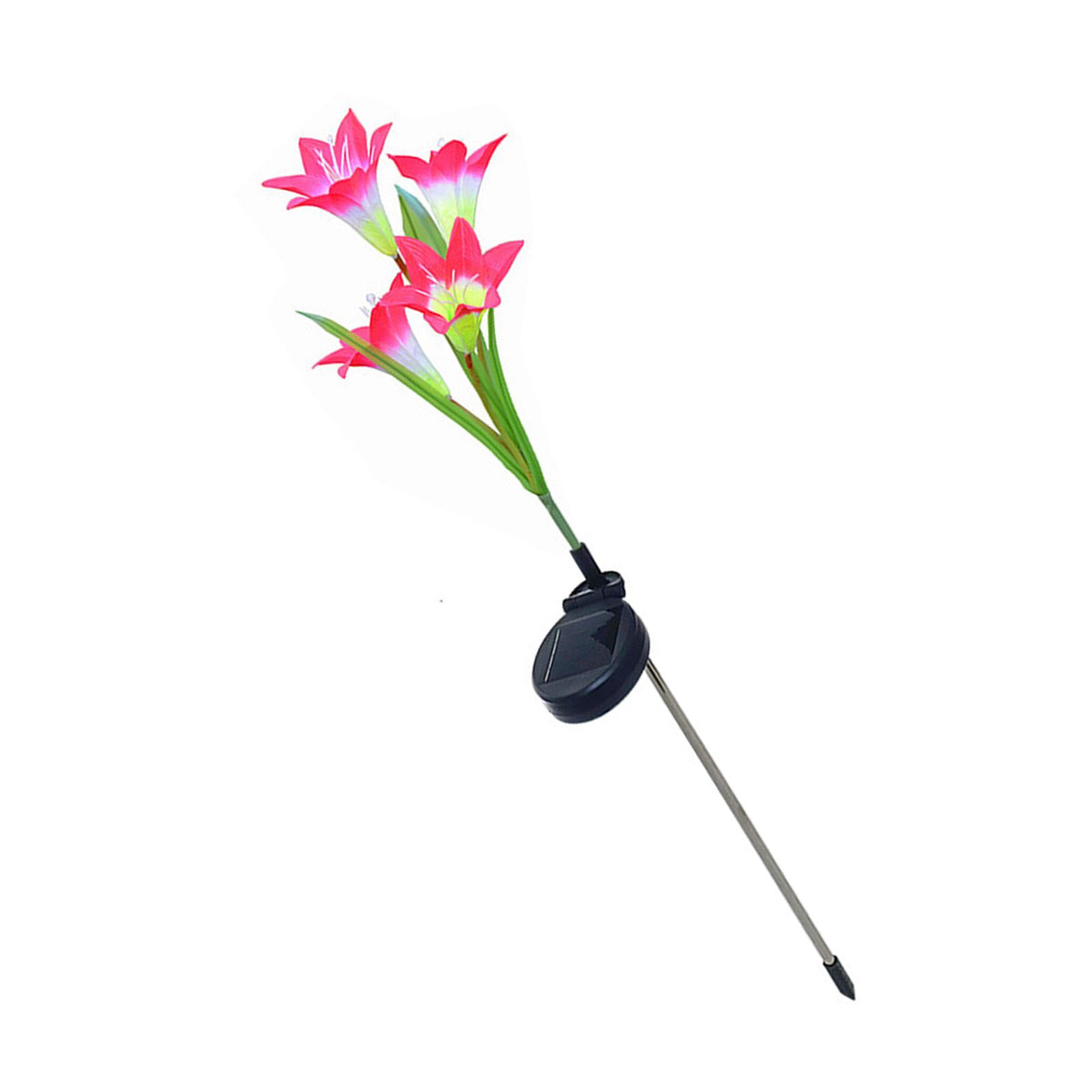 Solar Lily Flower Lights 7 Color Changing Waterproof Decorative Solar Powered Stake Lights for Garden Patio Yard Outdoor