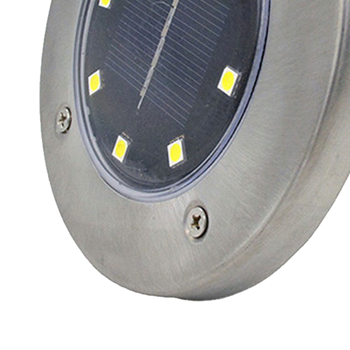 LED Solar Ground Light IP65 Waterproof Dark Sensing Auto On Off Decorative Floor Light for Yard Landscape Warm Light