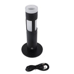 Vase Table Lamp Battery Powered USB Rechargeable Cordless Dimmable Flower Vase LED Bedside Touch Lamp for Bedroom Living Room Black