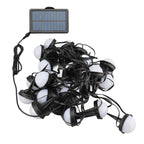 Ground String Light 25 RGB Bulbs IP66 Waterproof APP Bluetooth 2.4G Remote Control Solar Powered Outdoor Ground Light