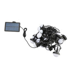 Ground String Light 25 RGB Bulbs IP66 Waterproof APP Bluetooth 2.4G Remote Control Solar Powered Outdoor Ground Light