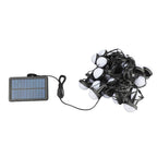 Ground String Light 25 RGB Bulbs IP66 Waterproof APP Bluetooth 2.4G Remote Control Solar Powered Outdoor Ground Light