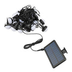 Ground String Light 25 RGB Bulbs IP66 Waterproof APP Bluetooth 2.4G Remote Control Solar Powered Outdoor Ground Light