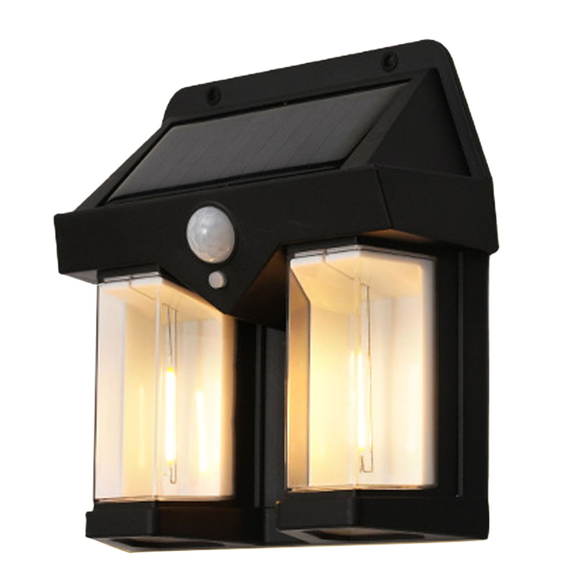 Solar Wall Lamp Waterproof Human Body Induction High Brightness Outdoor Decorative Light for Home Patio Porch