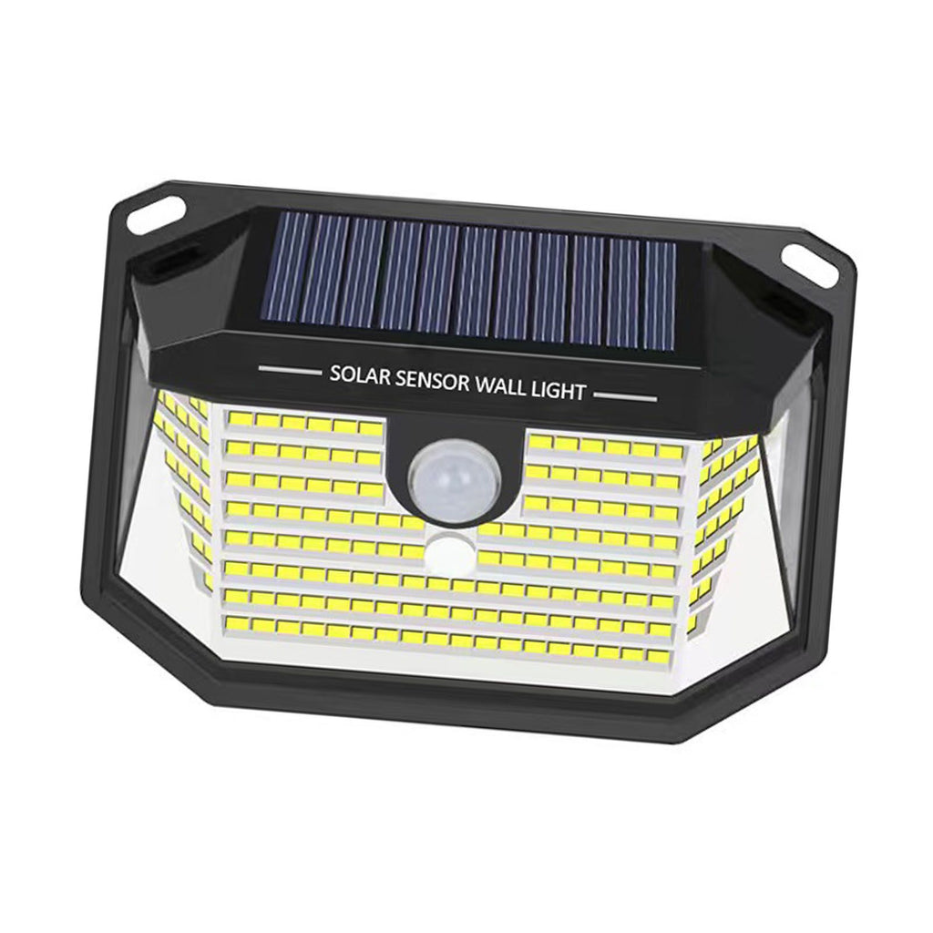 LED Solar Motion Sensor Lights IP64 Water Resistant Outside Security Wall Light for Gate Doorway Yard Garden